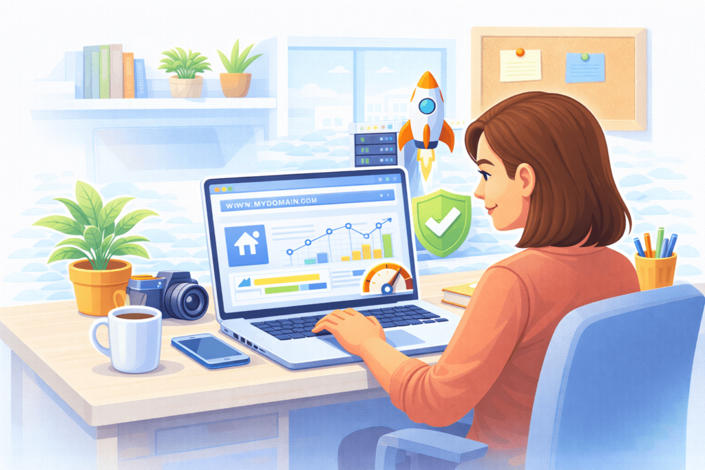 Beginner happy using paid web hosting with better speed and security