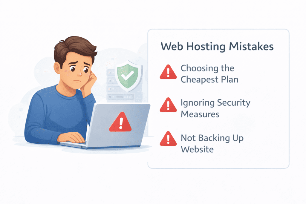 Common web hosting mistakes beginners should avoid in 2026