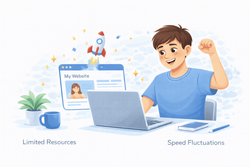 Beginner launching a website using shared hosting
