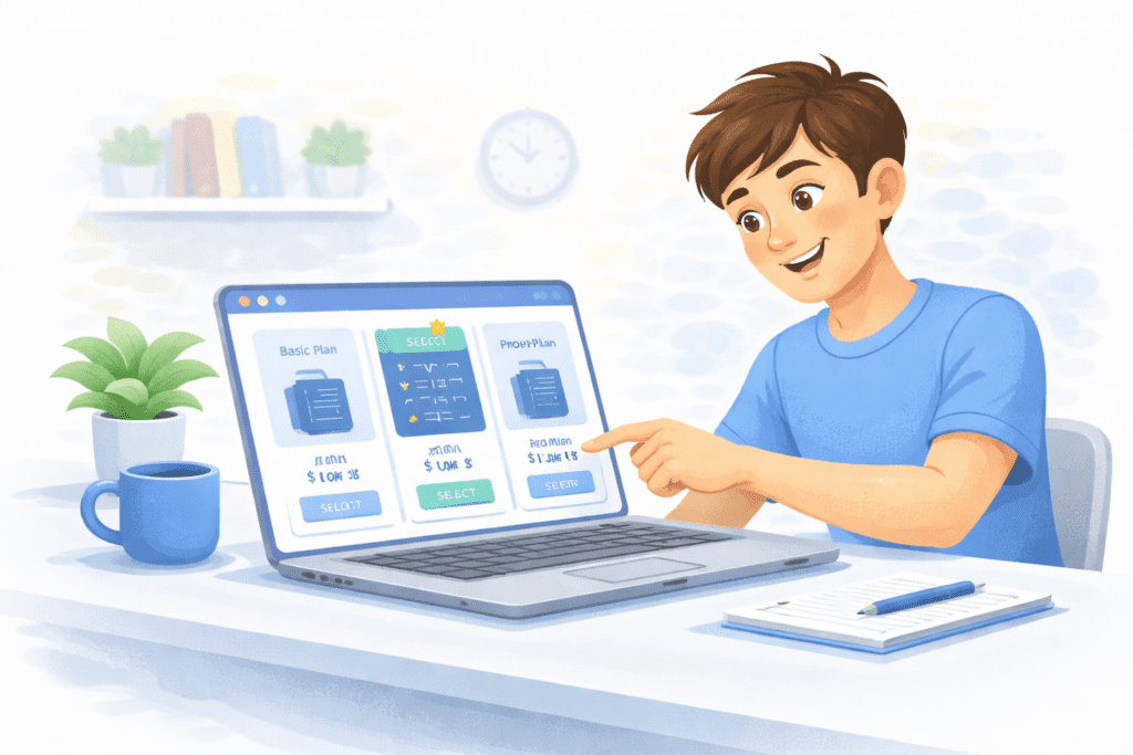 Beginner choosing a web hosting plan to make website live