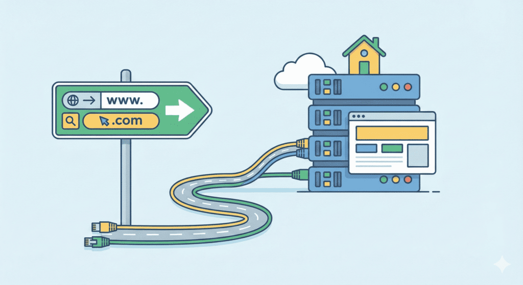 Bought a domain and connecting it to a web hosting server