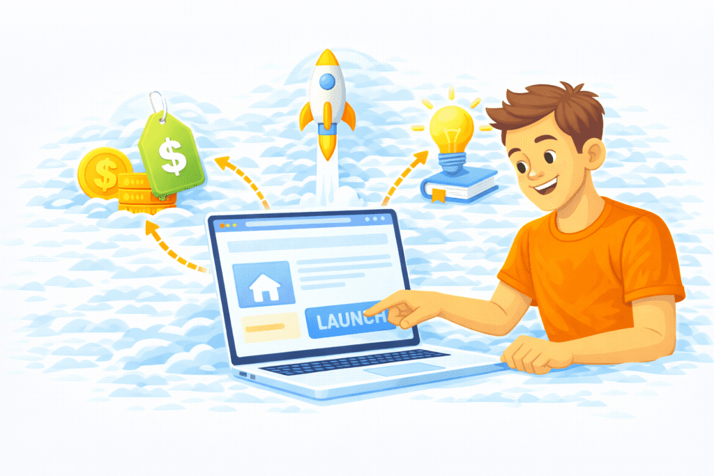 Beginner launching a website using cheap web hosting in 2026