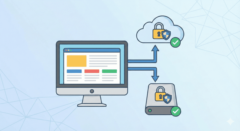 Website backup and security before switching web hosts
