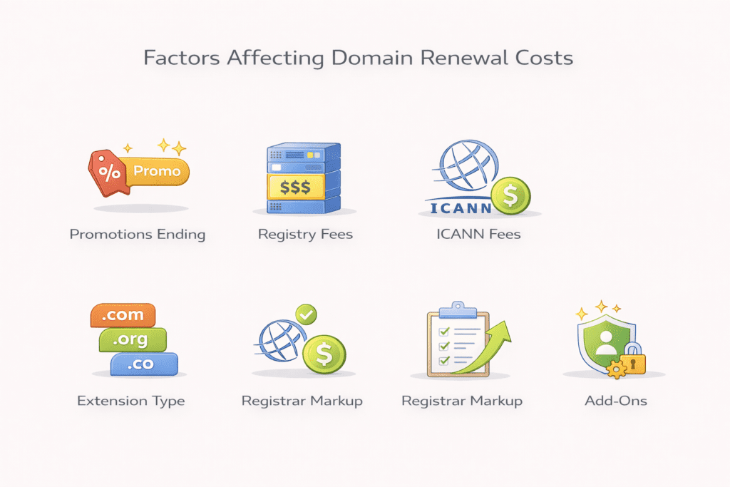 First year domain price compared to renewal price