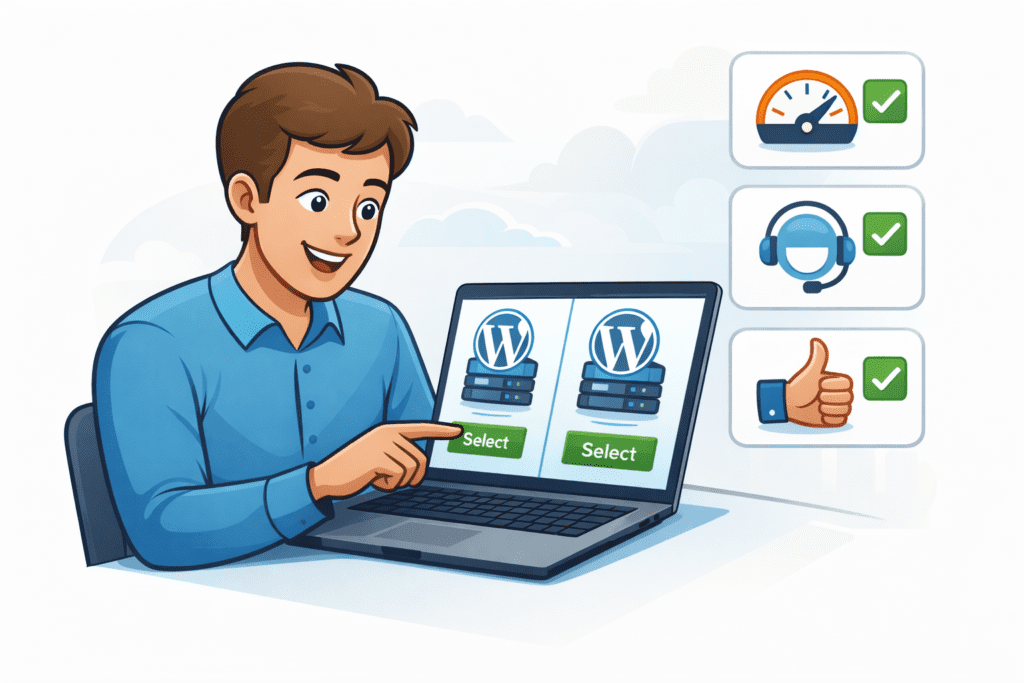 WordPress hosting connected to cloud servers for better performance
