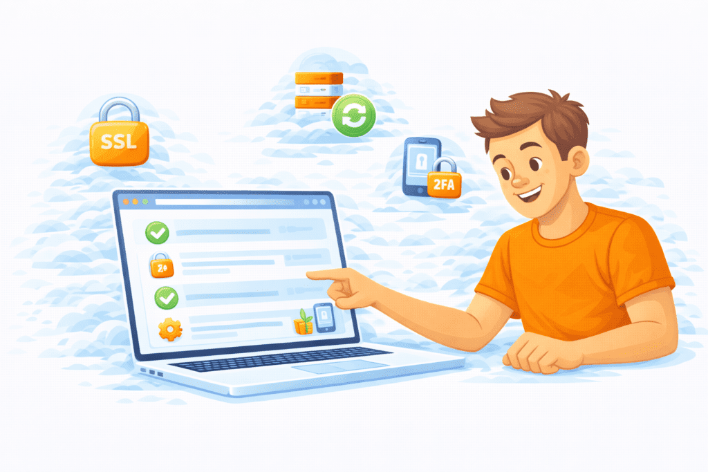 Web hosting security checklist for beginners managing hosting settings