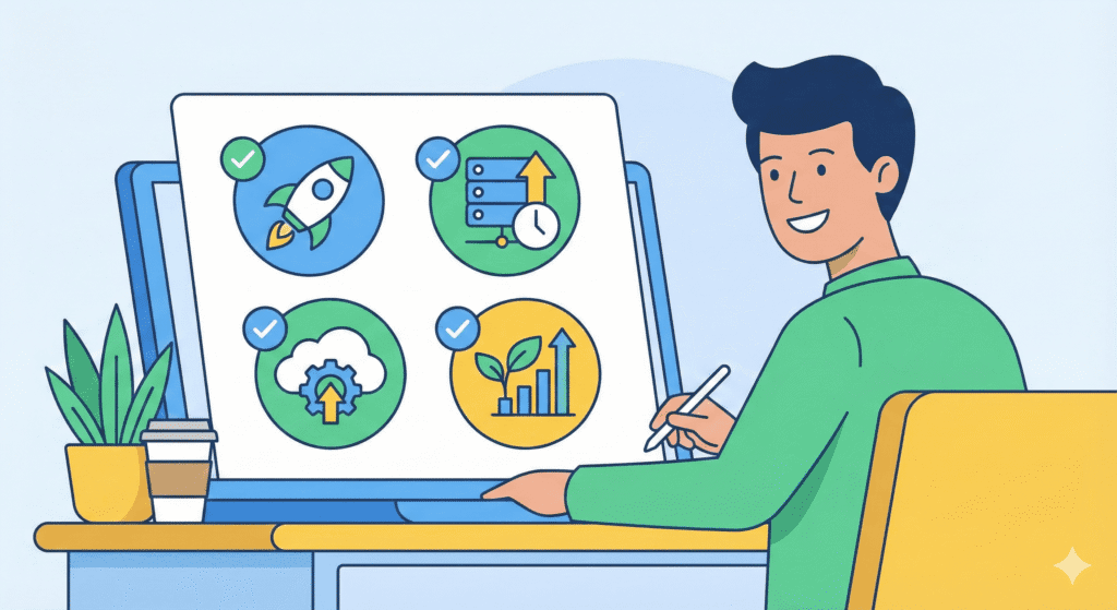 Web host impact website performance through speed, uptime, security, and scalability