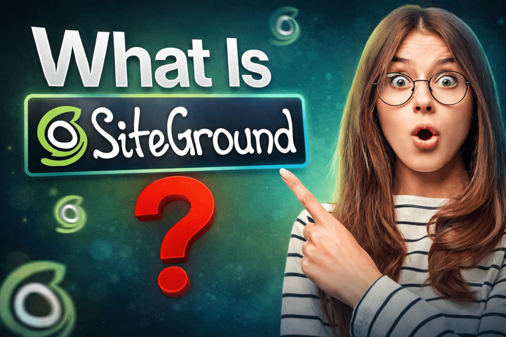 What is SiteGround thumbnail explaining the hosting provider