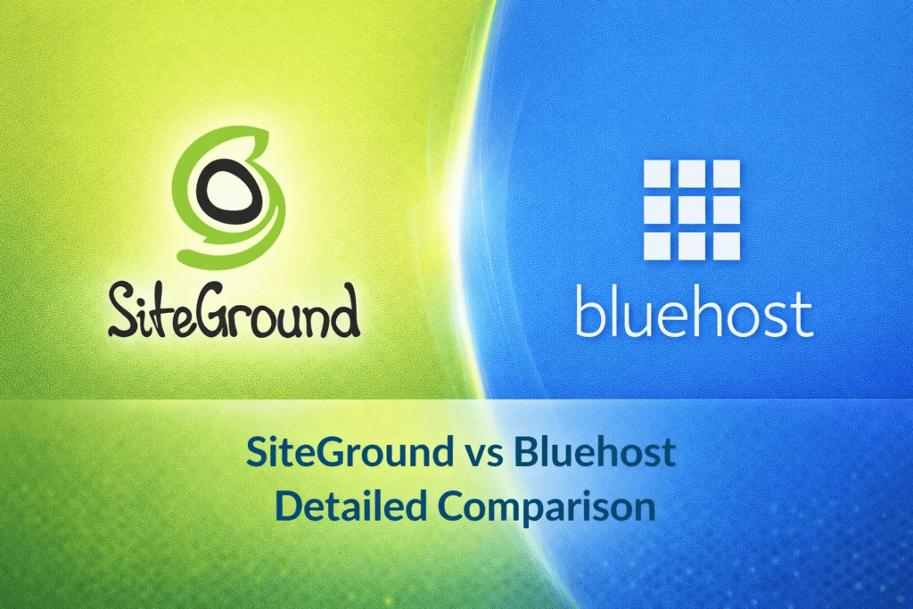 SiteGround vs Bluehost detailed hosting comparison