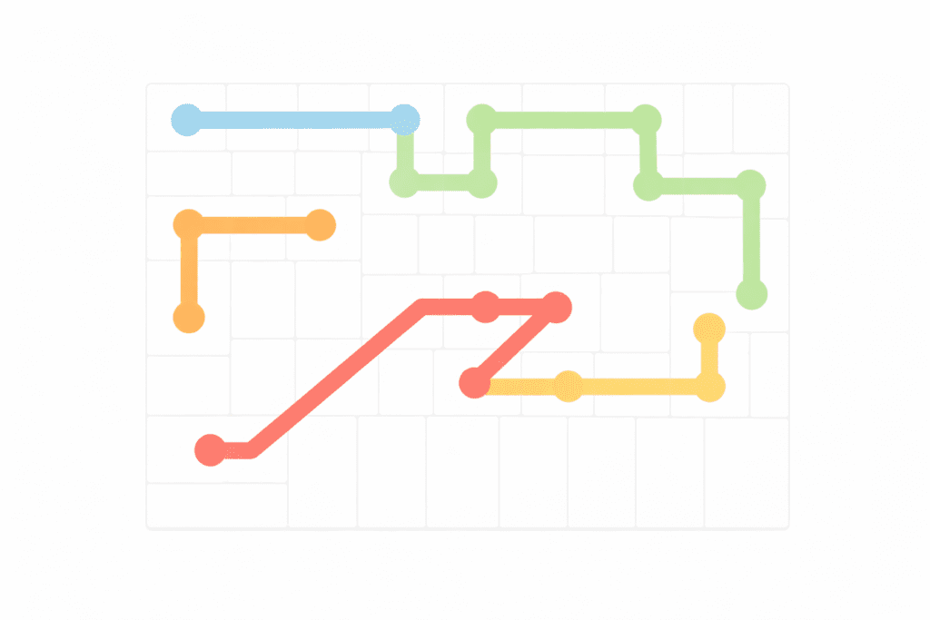 NYT Strands puzzle grid with colorful connected paths for hints and answers on January 30, 2026