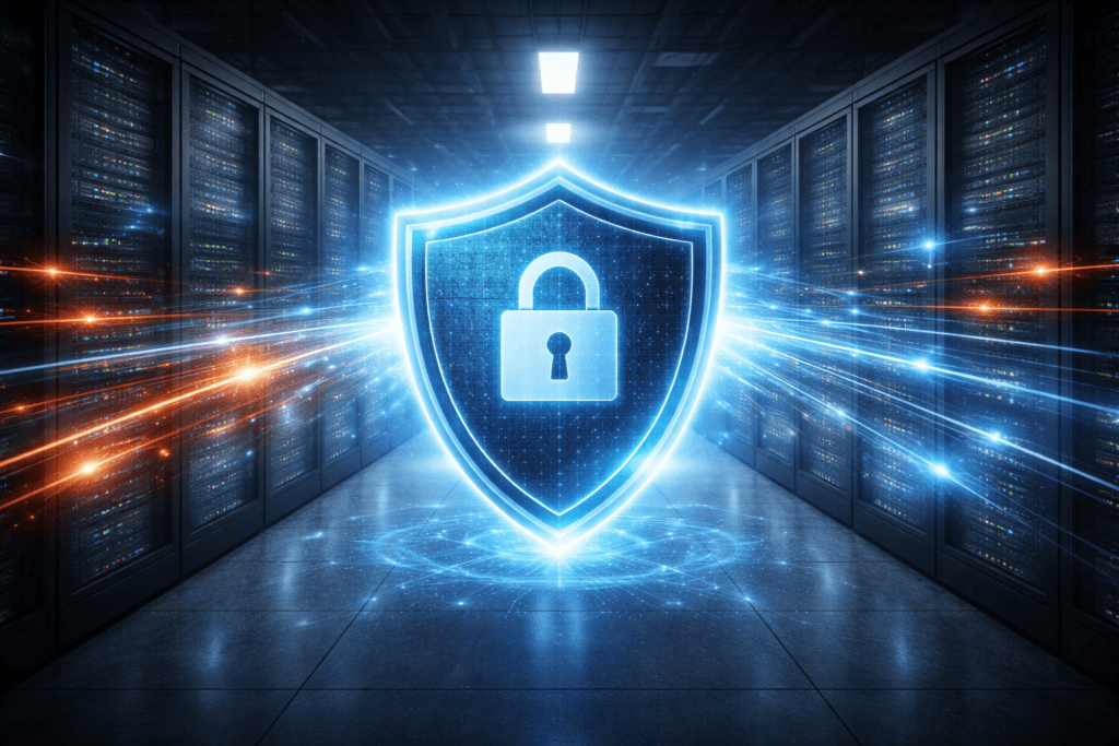 DDoS protected VPS hosting with security shield inside data center