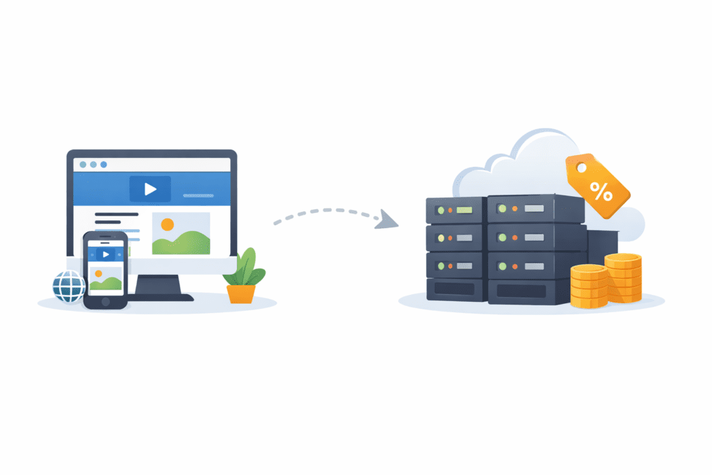 Website traffic moving to discounted hosting servers on Black Friday