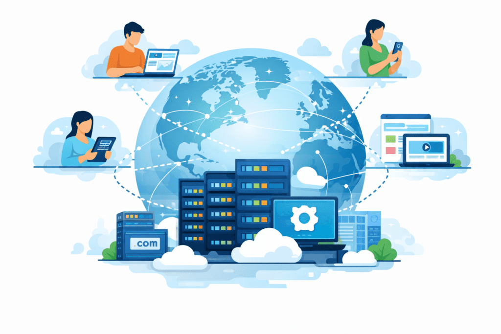 Global cloud web hosting infrastructure