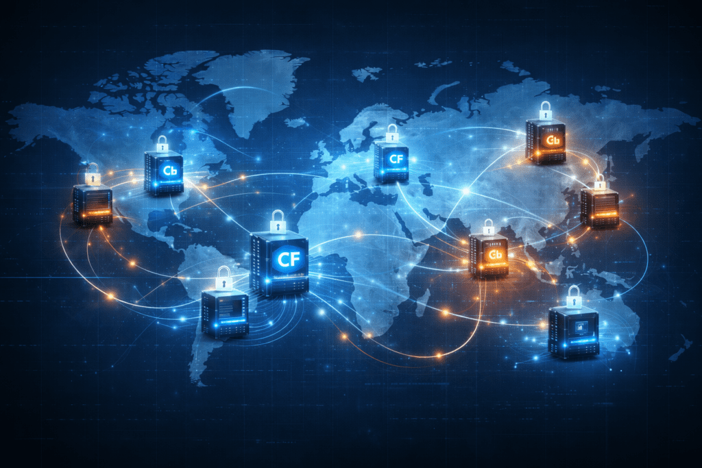 Global ColdFusion shared hosting network with secure server connections