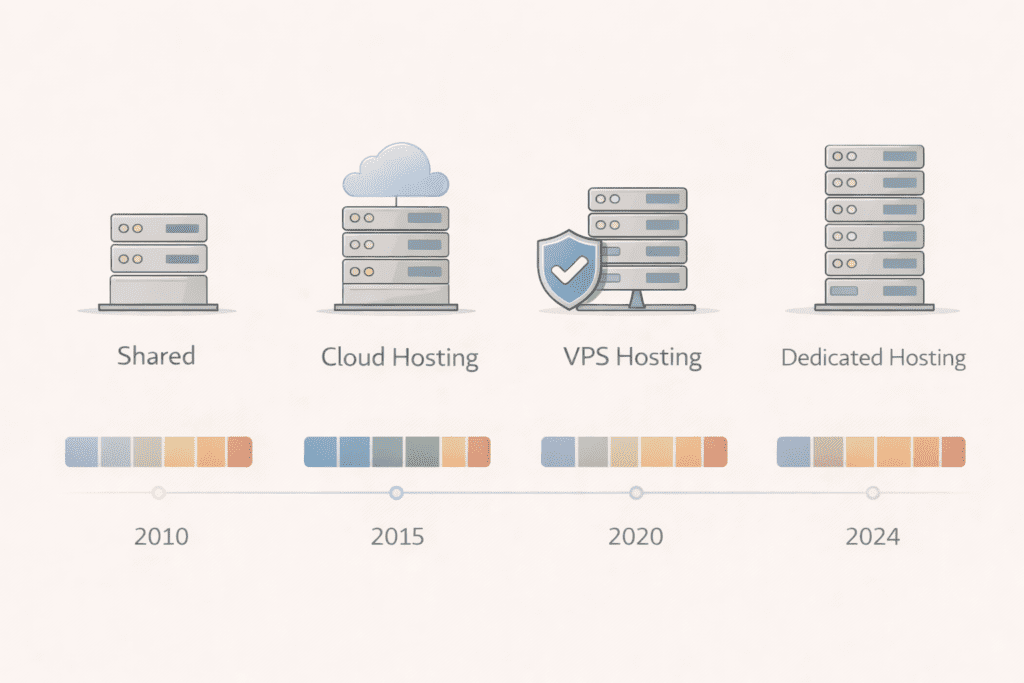 Shared, cloud, VPS, and dedicated hosting compared.