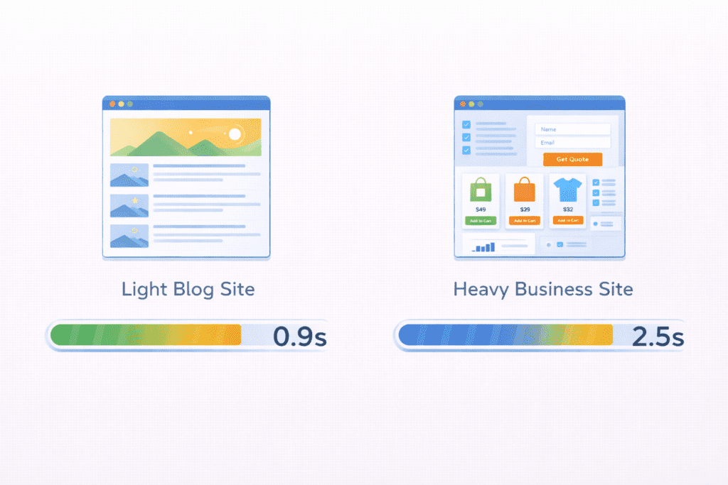 Business owner checking website traffic and performance dashboard