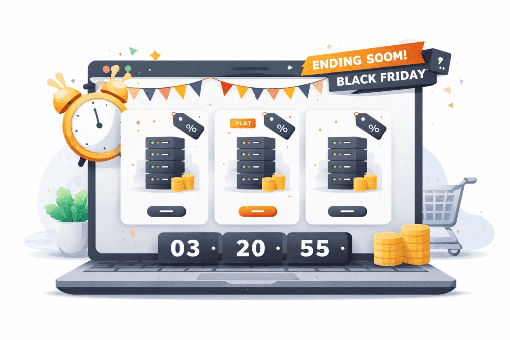 Black Friday web hosting deals countdown timer ending soon