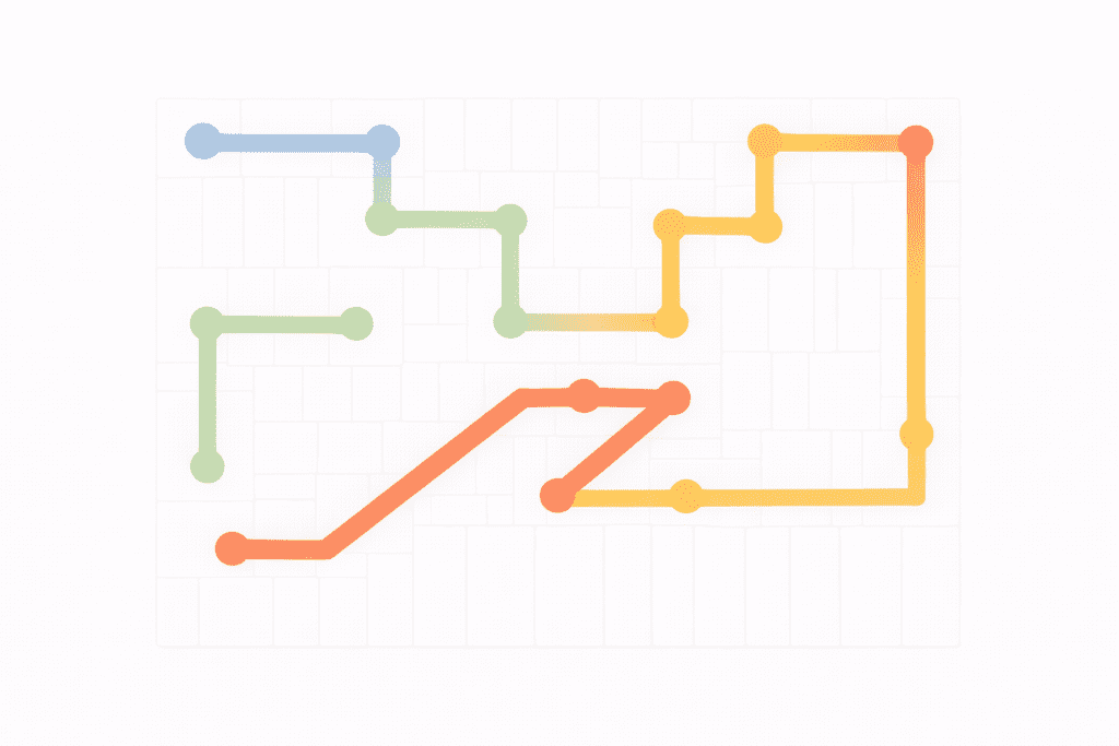 NYT Strands Hints and Answers for February 11, 2026 puzzle grid with connected colored paths