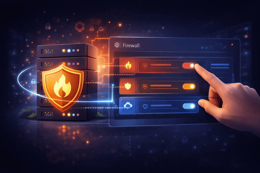 Firewall setup on unmanaged VPS hosting server
