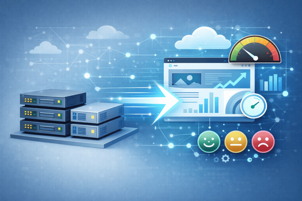 Upgrading website hosting for core web vitals performance and speed