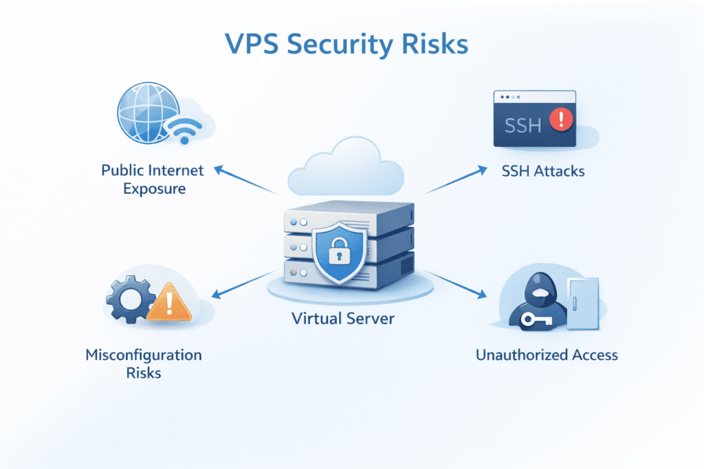 vps security risks including ssh attacks unauthorized access and misconfiguration issues