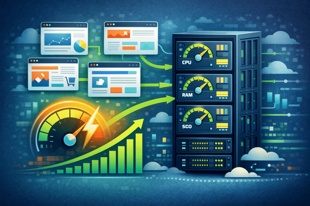 Website traffic growth requiring a VPS hosting upgrade for better performance
