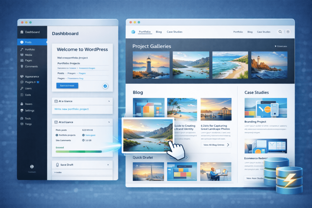 Comparing shared hosting and VPS hosting for portfolio websites