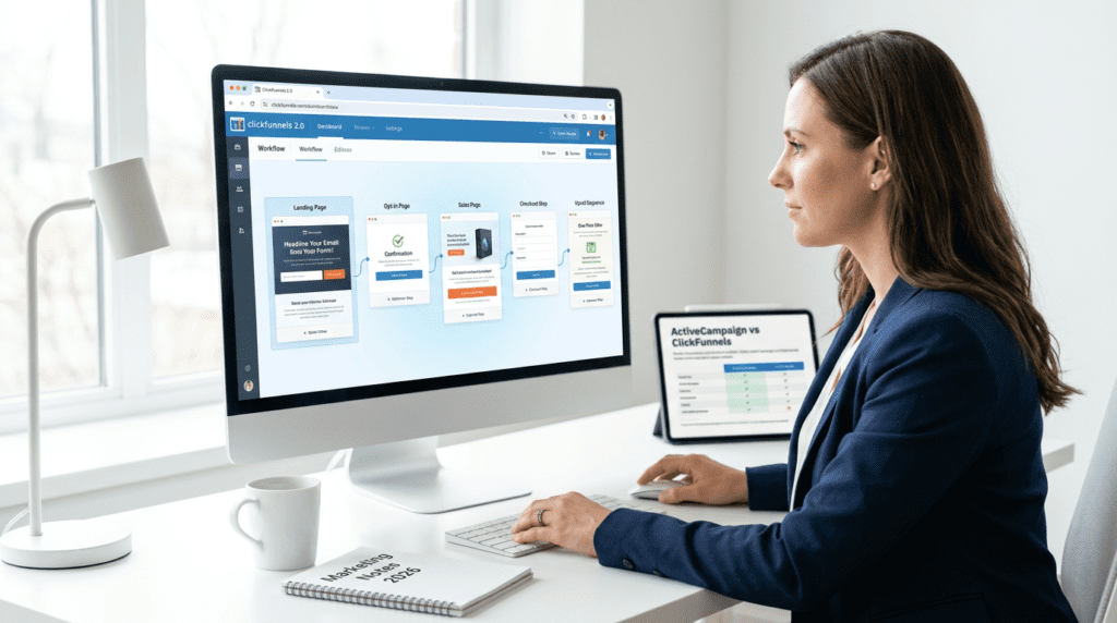 Activecampaign Vs Clickfunnels ClickFunnels funnel builder dashboard