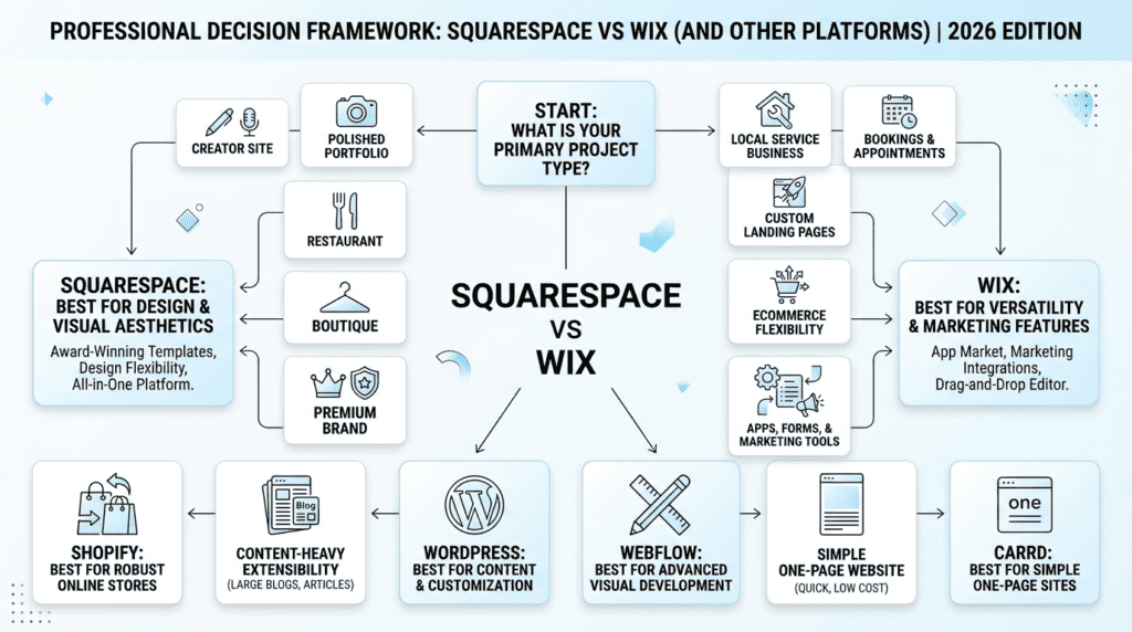 Squarespace Vs Wix decision guide for choosing the right website builder